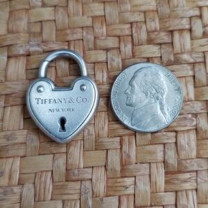 Tiffany & Co. Heart Lock Charm in Silver
